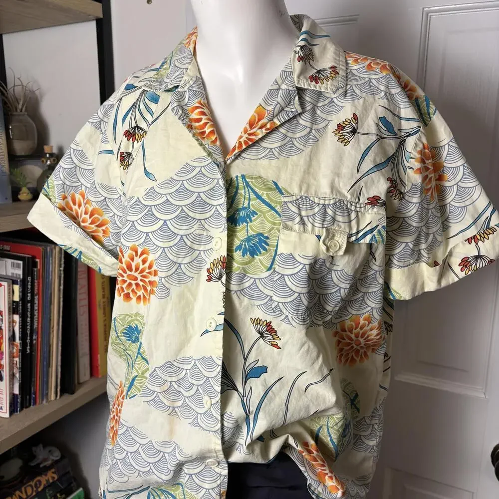 Sag Harbor Sport 90s Graphic Button Up S - Picture 1 of 6